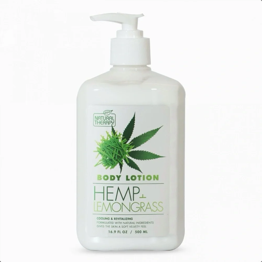 Natural Therapy 16.9 Oz Hemp Lemongrass‎ Cooling Revitalize Body Lotion